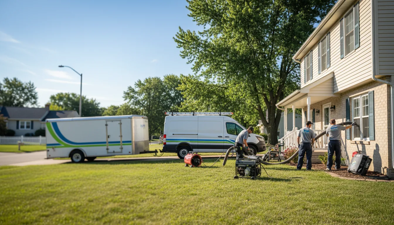 Flooded Basement Restoration And Cleanup With Repair in Jim Falls, WI near me